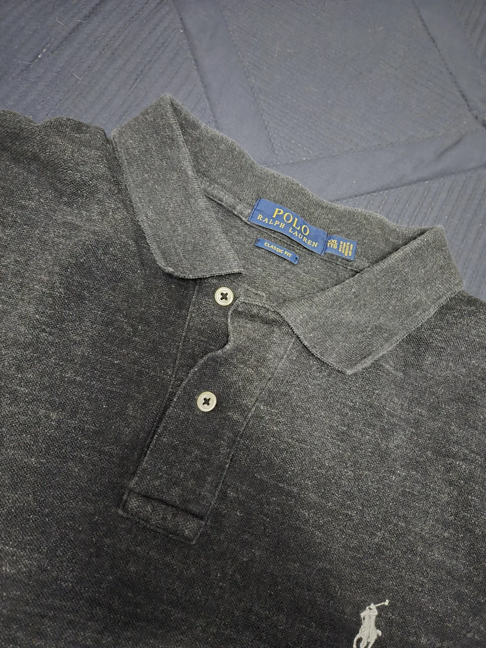 Polo by Ralph Lauren Men's Classic Fit Dark Gray Polo Shirt